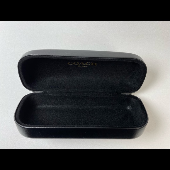 Coach Black Glass Case with new microfiber cleaning pad and insert - Picture 3 of 11